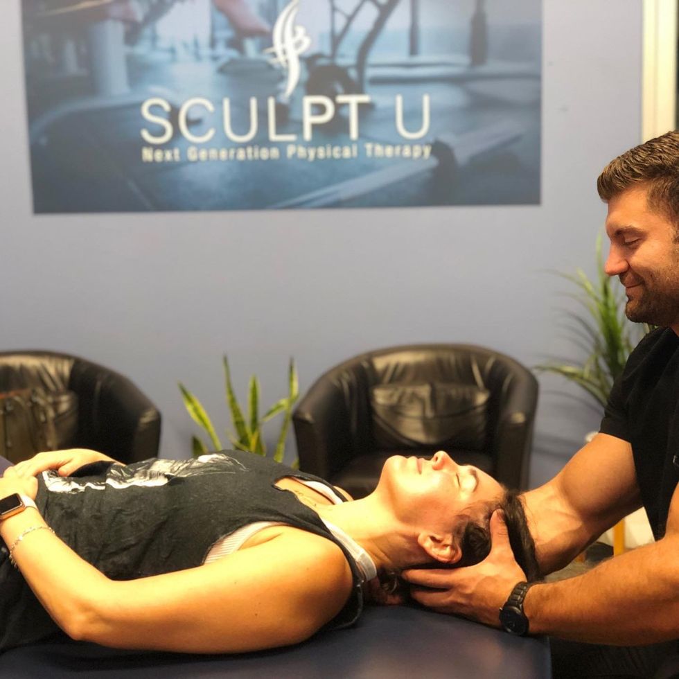 SculptU massage woman