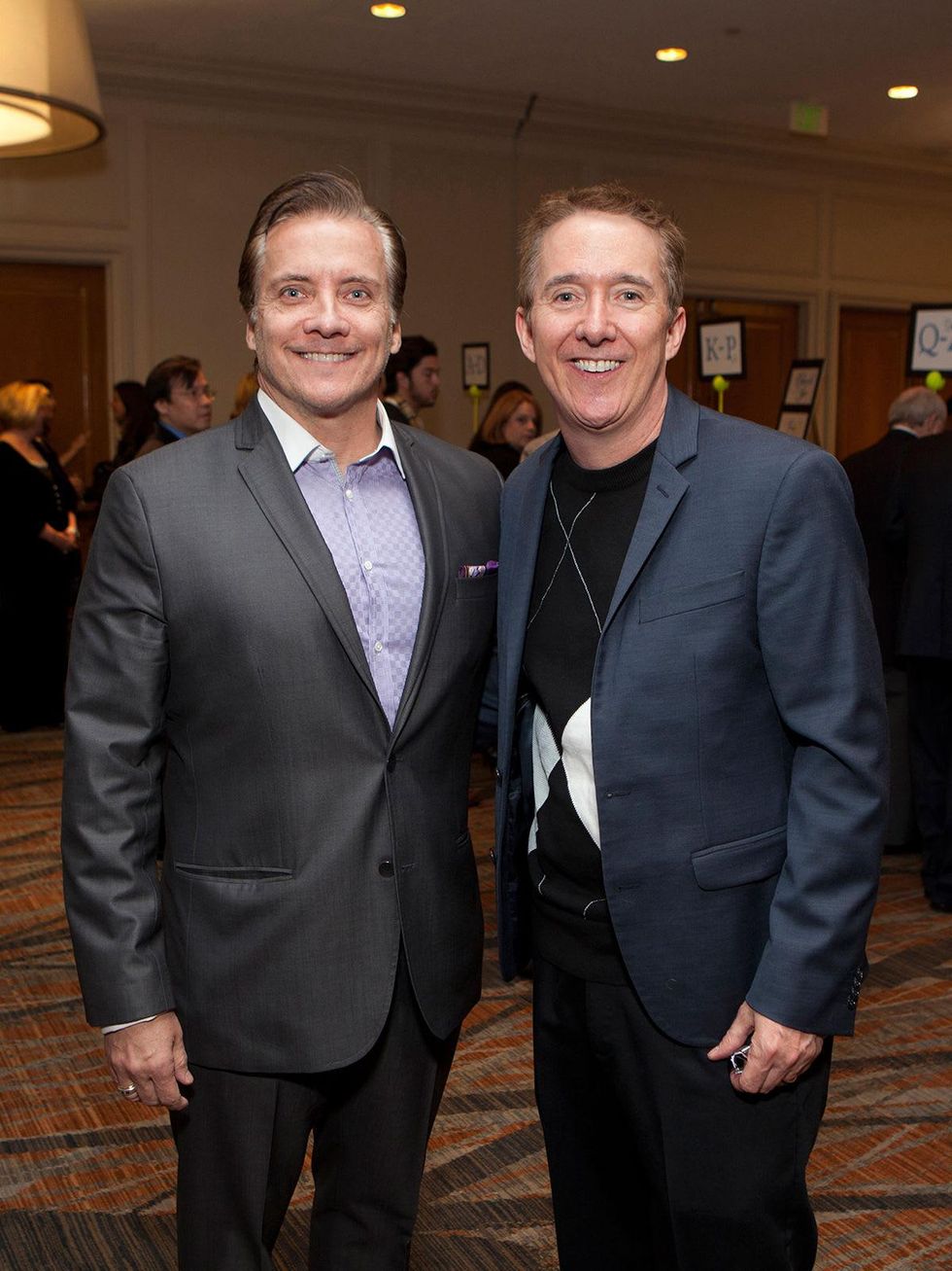 Sean Rudolph, left, and Brad Blume at the Houston Tennis Association Gala February 2014