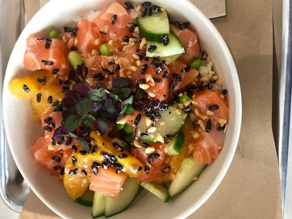 SeaSide Poke salmon ponzu bowl