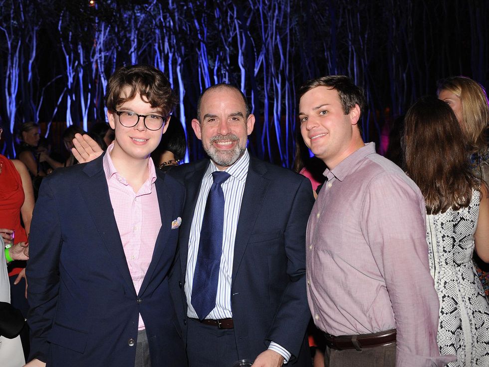 Seth Vaughan, from left, John Bradshaw and Travis Jenner at HAA's Under The Blue Trees Pop-Up Party October 2013