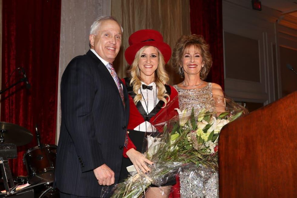 Seven Acres gala, Feb. 2016, Buster Freedman, Courtney Zubowski Haas, Karen Friedman