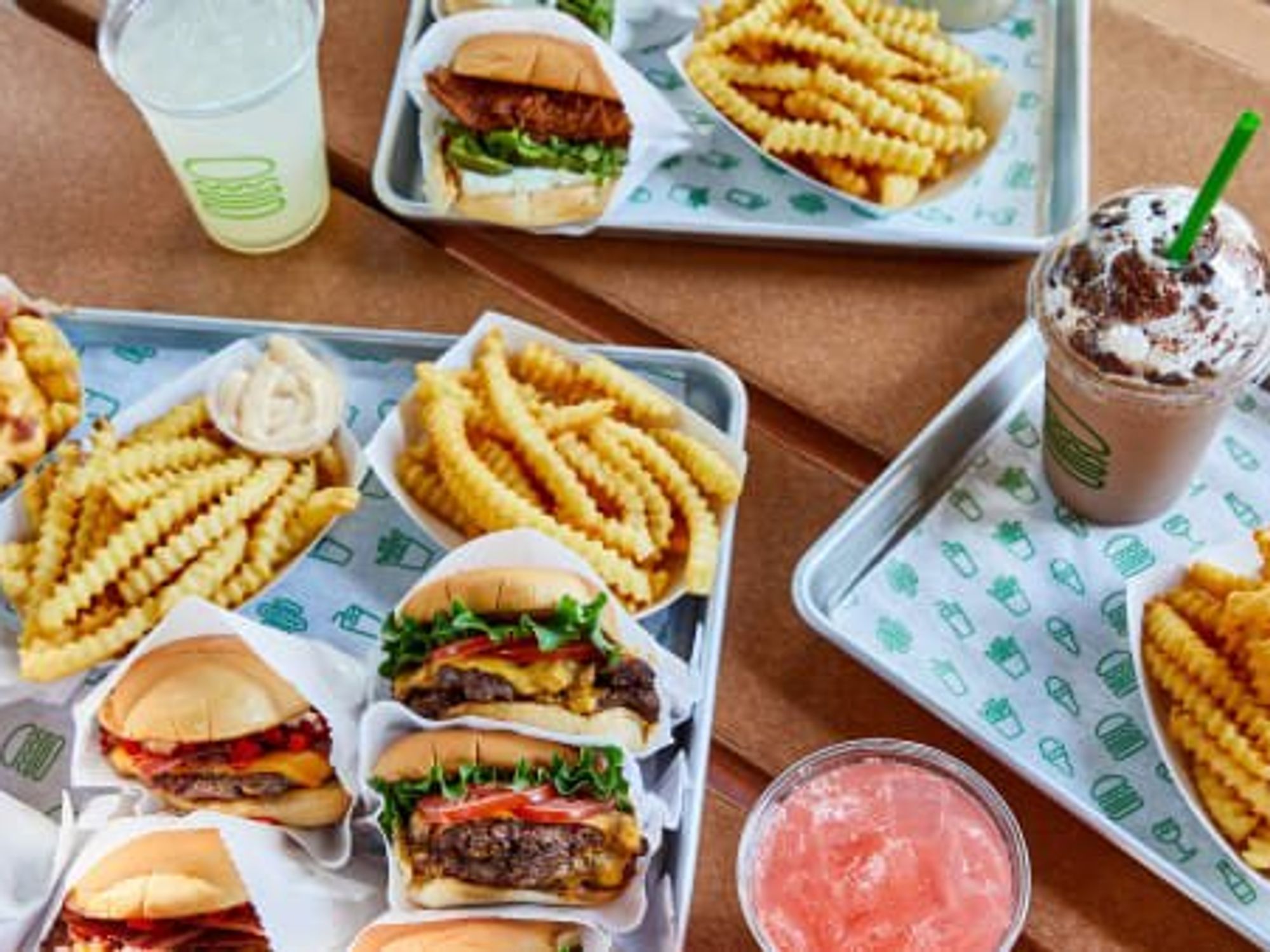 Shake Shack food spread