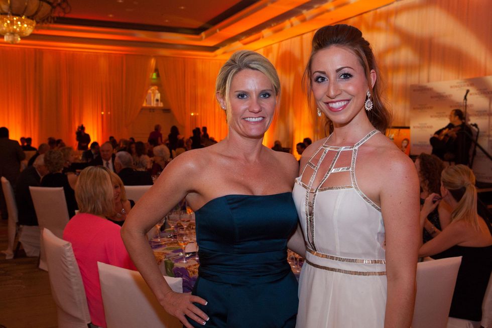 Shannon League, left, and Haley Peck at the Sugar Land Wine and Food Affair April 2015