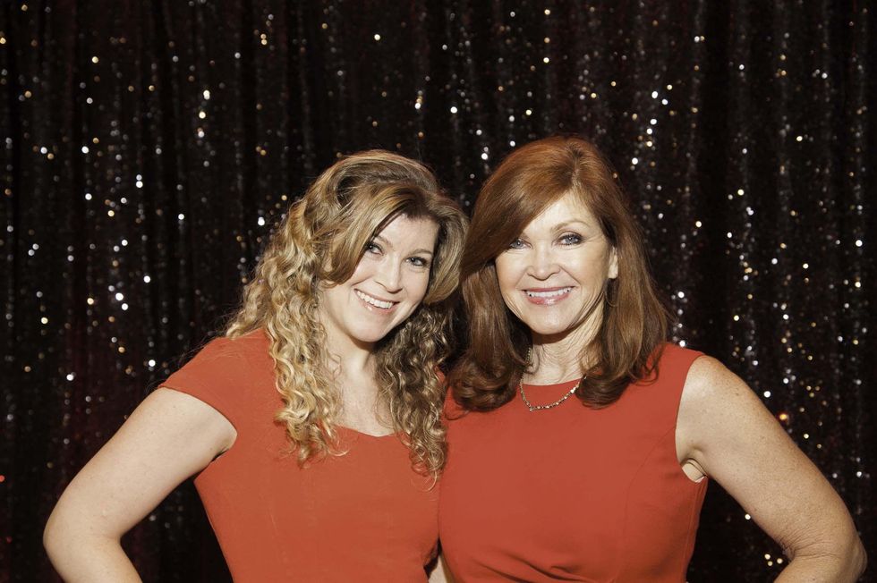 Shannon Nickel, left, and Susan Blease at the Go Red For Women luncheon May 2014