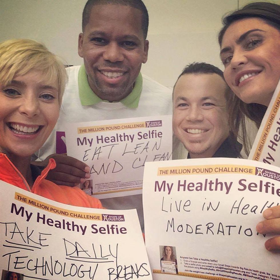 Shape Up Houston Healthy Selfie campaign