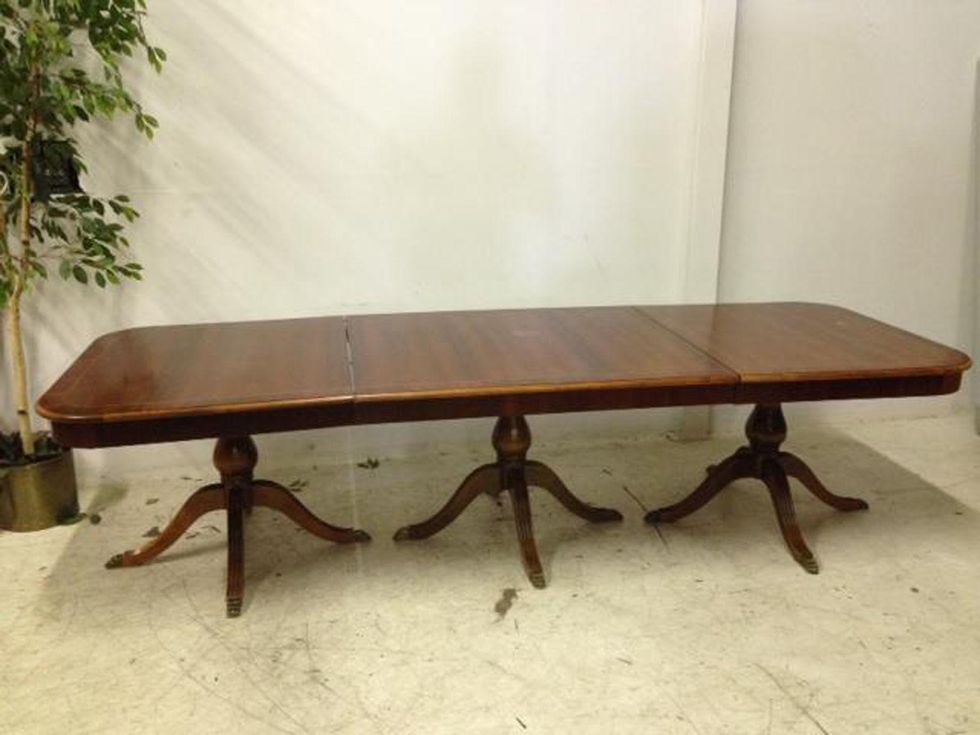 Sharon Bush auction dining table July 2014