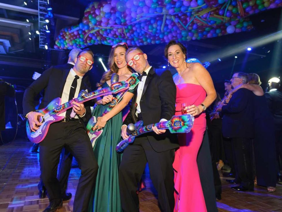 Shawn and Racheal Gottschalk, Brian and Amalia Stanton at Memorial Hermann Gala