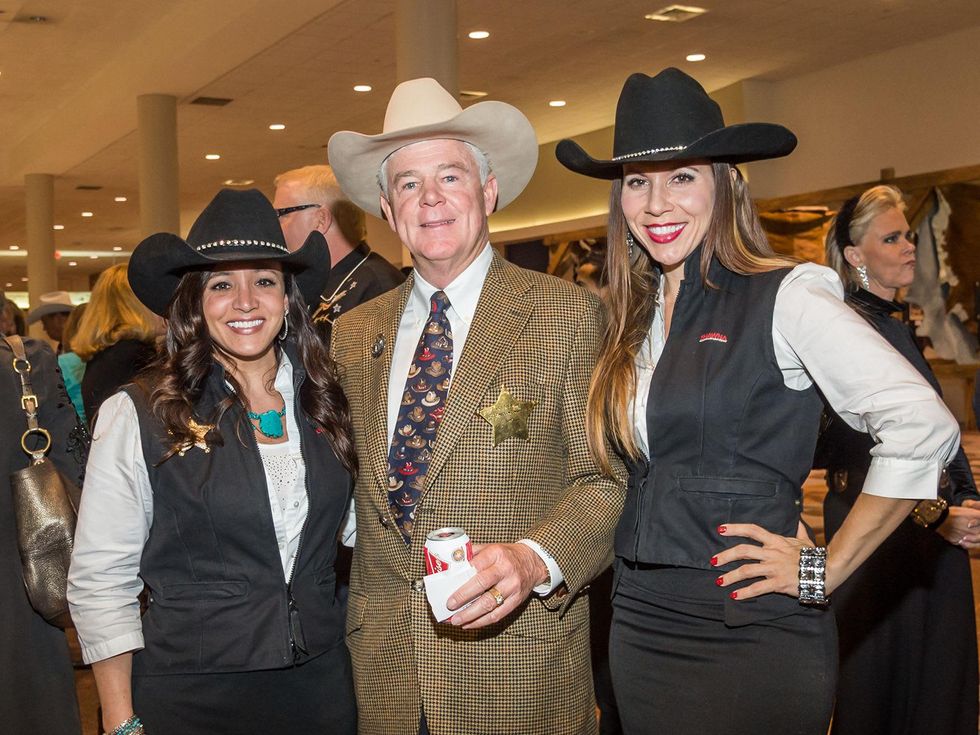 Shawna Howard, from left, Griffin Winn and Brandie Durrett at the HLSR Hide Party January 2014