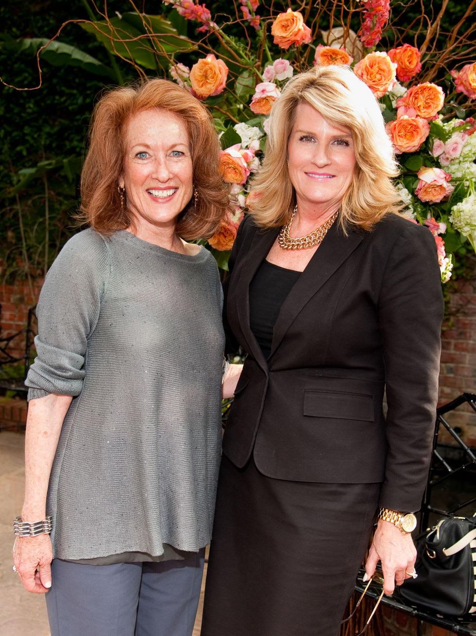 Sheila Aron, left, and Deborah Thompson at the Blue Plate Special kick-off April 2014