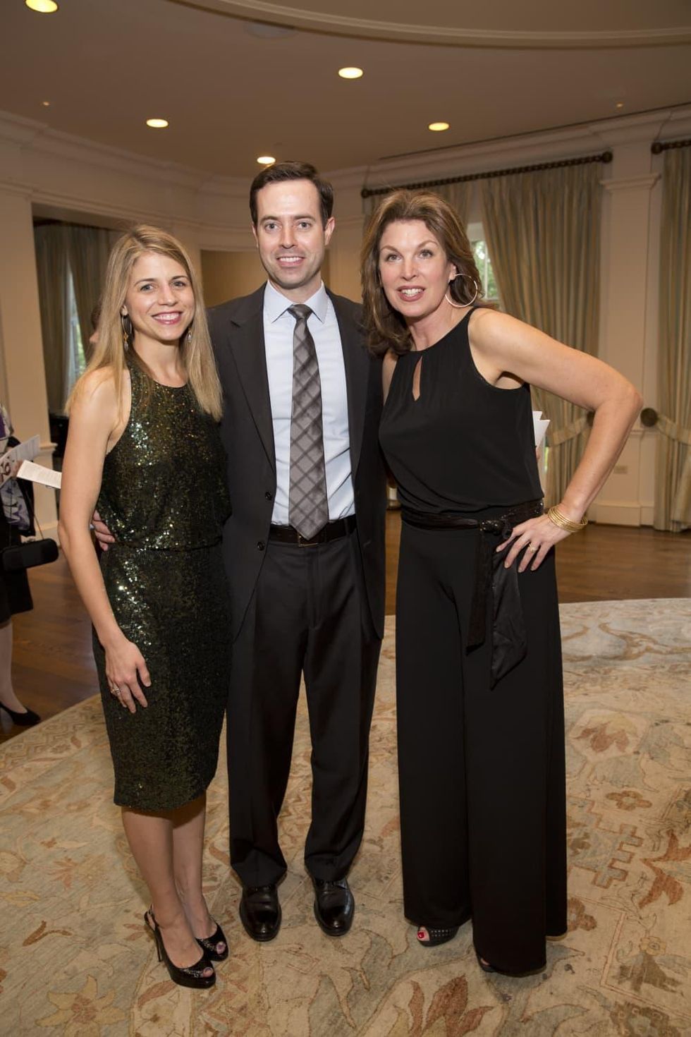 Sheri O'Leary, Brendan O'Leary, Laura Henry at Chinquapin Flashback Gala