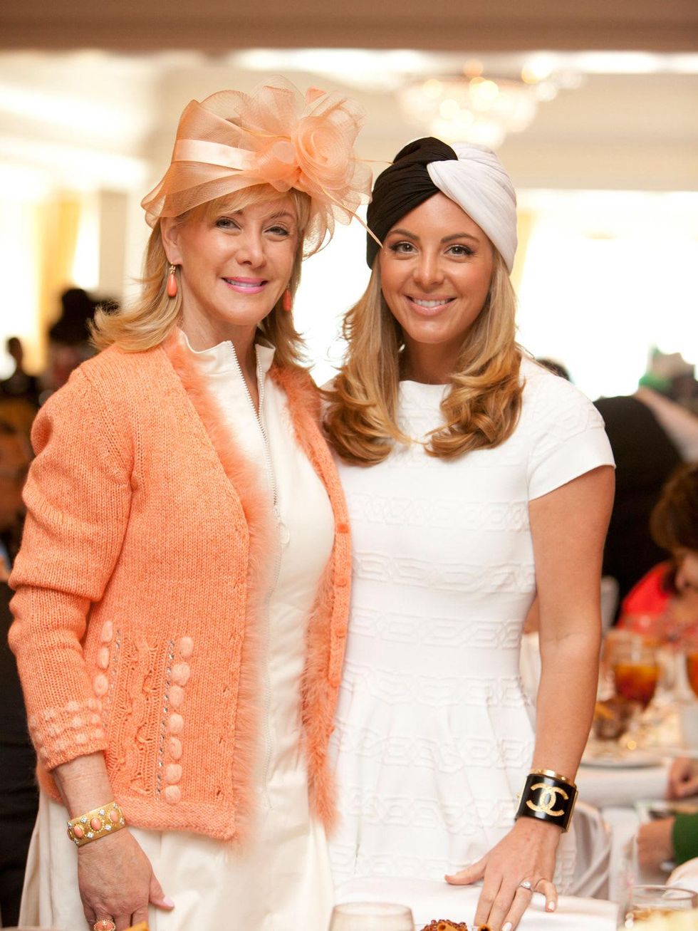 Sheridan Williams, left, and Kristin Nix at Hats Off to Mothers March 2014