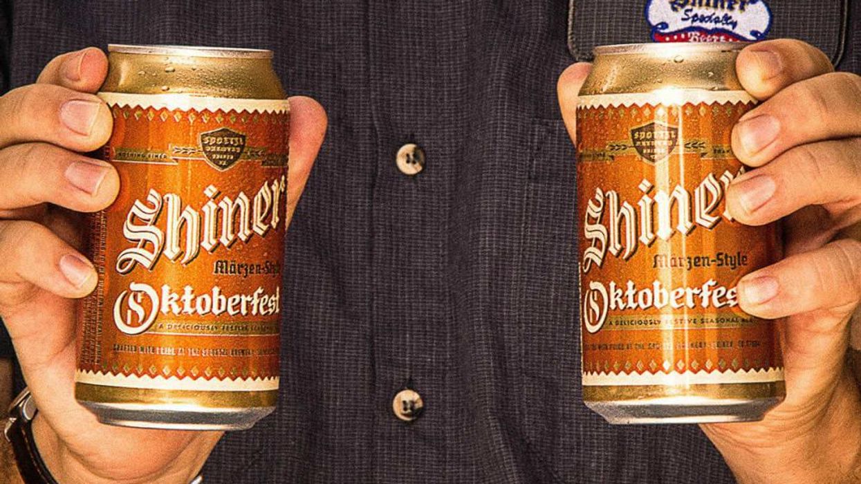 Shiner Bock Oktoberfest beer