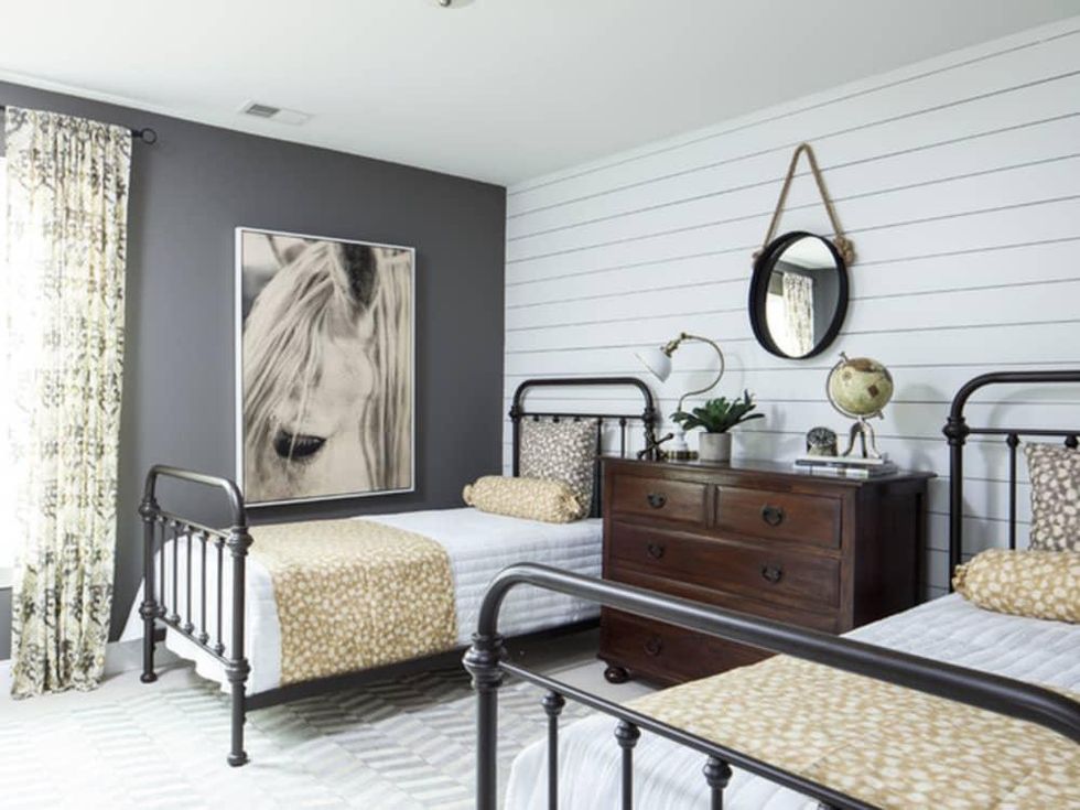 Shiplap in a bedroom