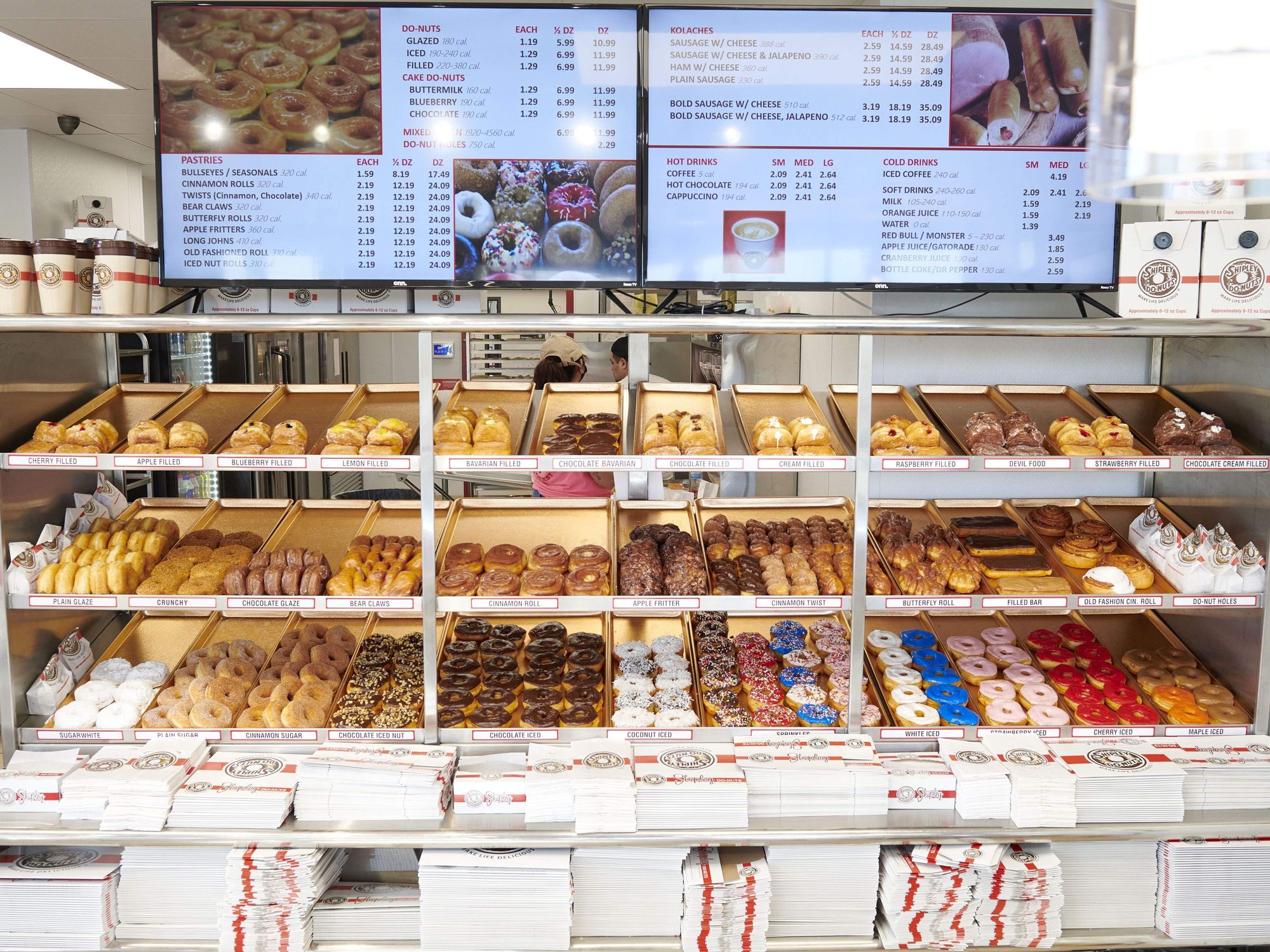 Shipley Do-Nuts interior rack