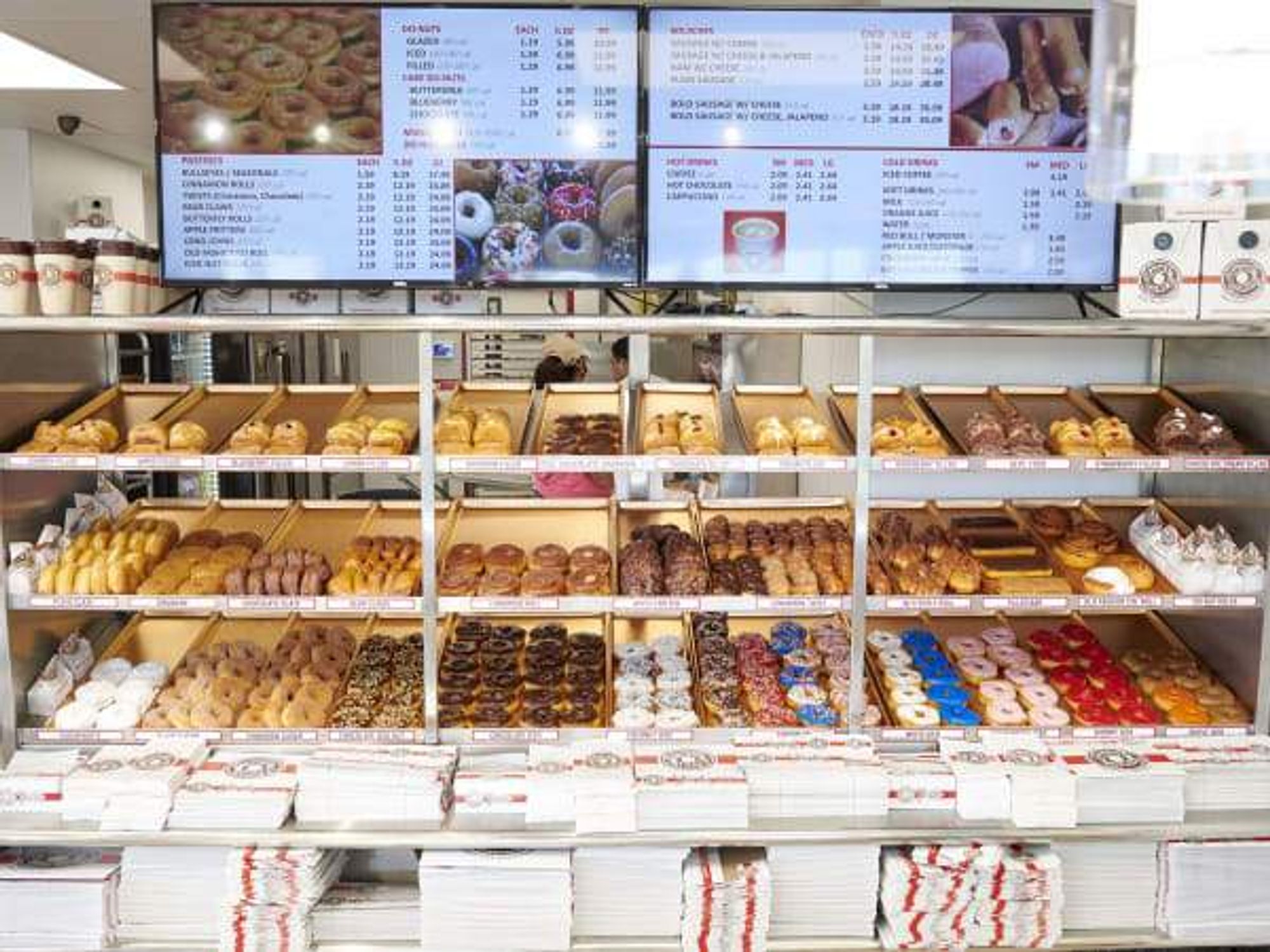 Shipley Do-Nuts interior rack