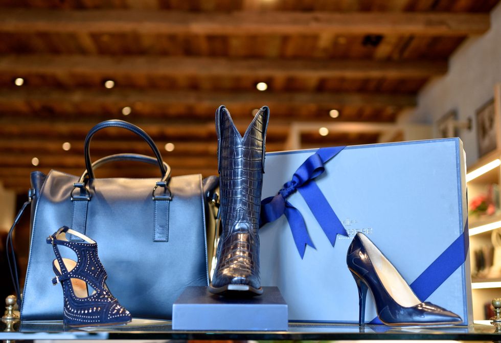 Shoes and boots at Lucchese store in Highland Village