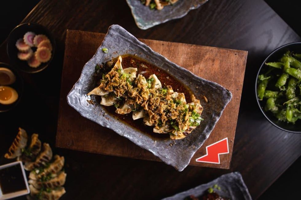 Shokku Ramen drowning gyoza