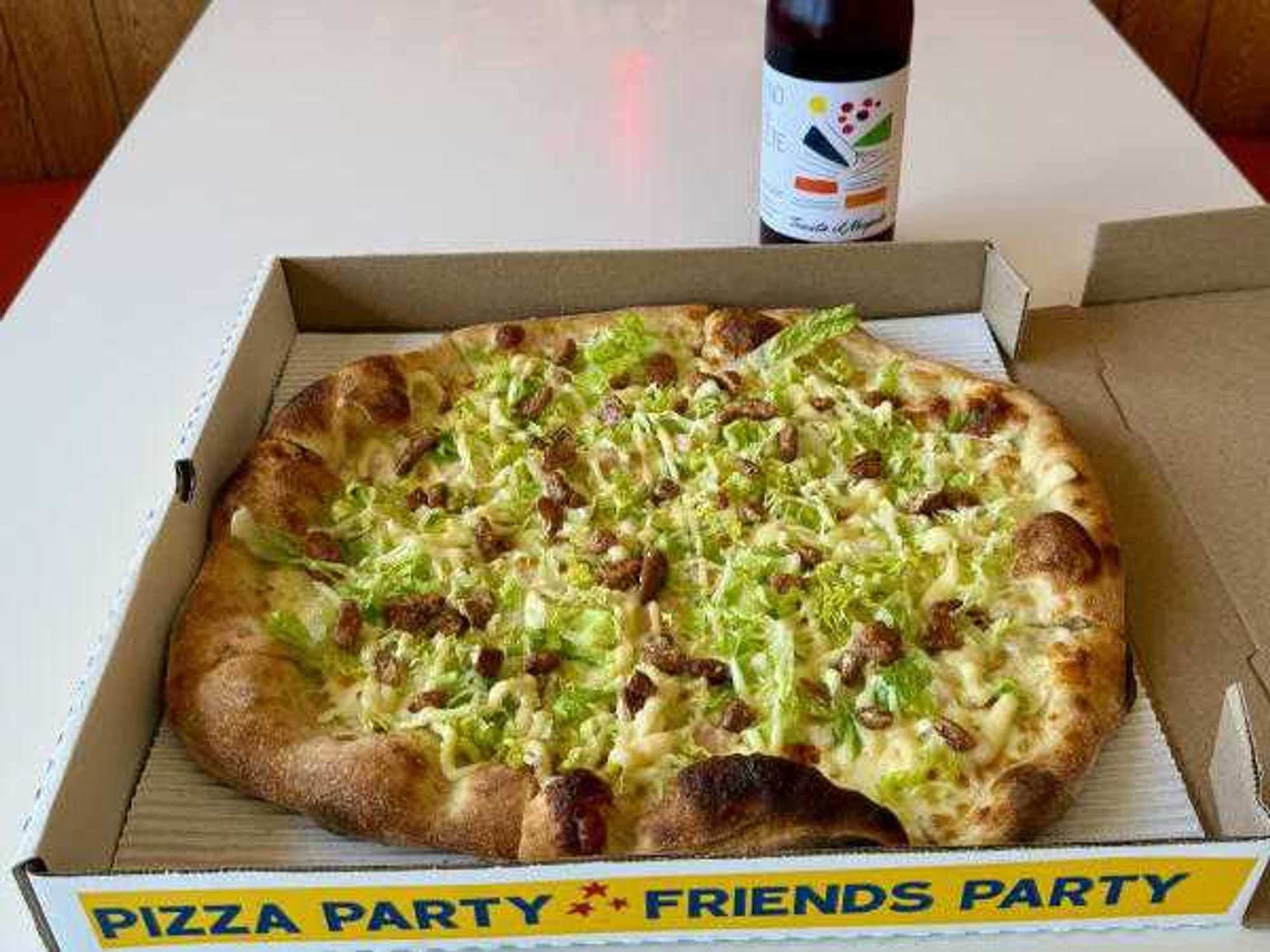 Shredders Pizza Nick Wong shrimp pizza