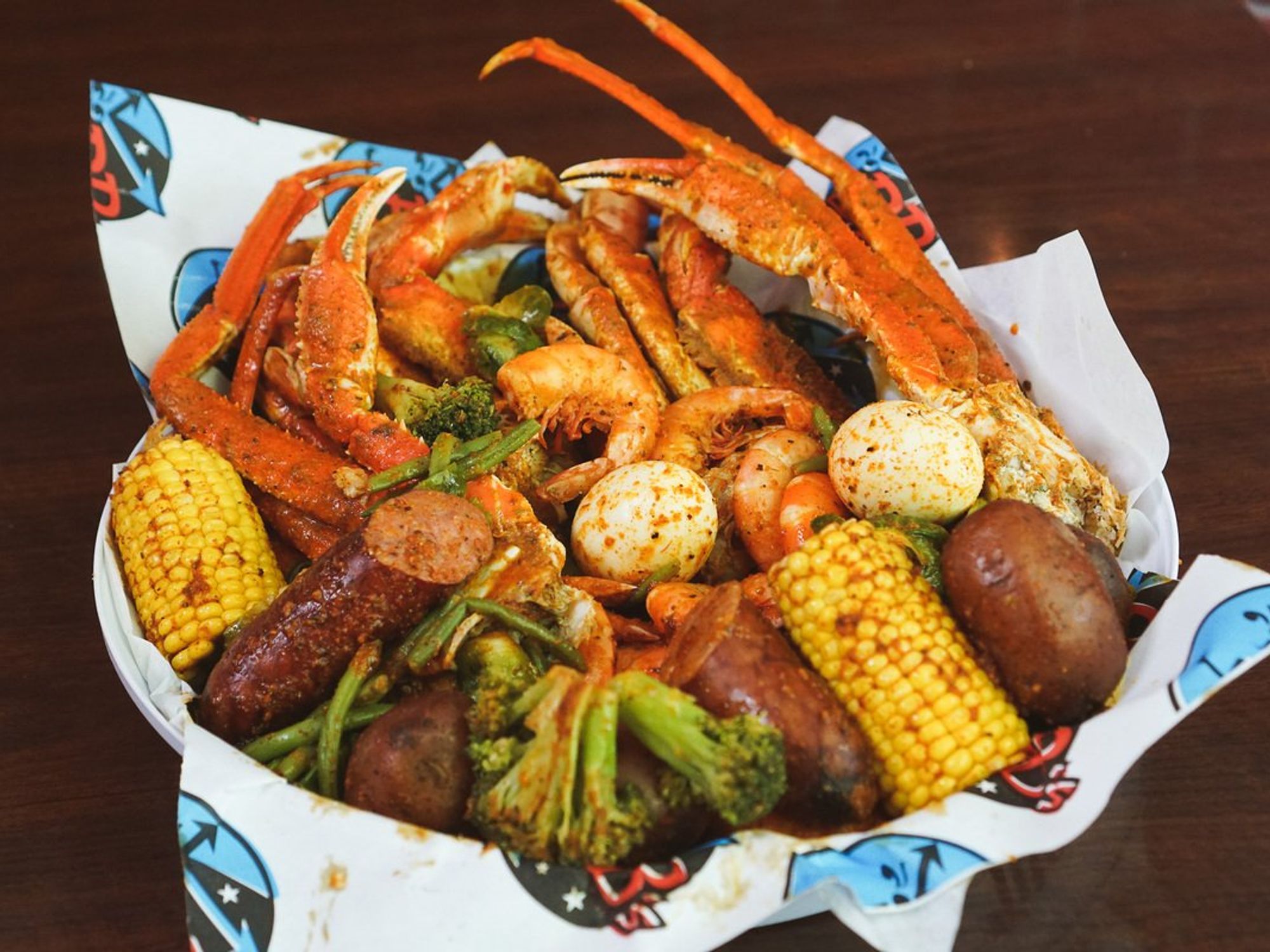 Shrimp and crab boil at BB's Tex-Orleans