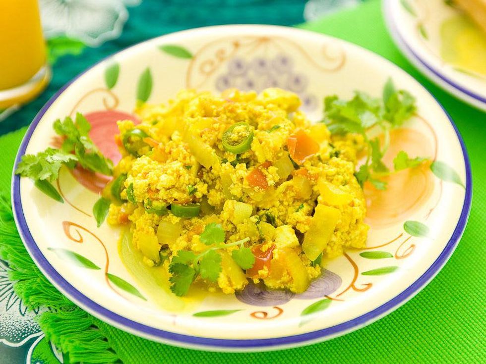 Shubhra Ramineni vegan chef tofu breakfast scramble