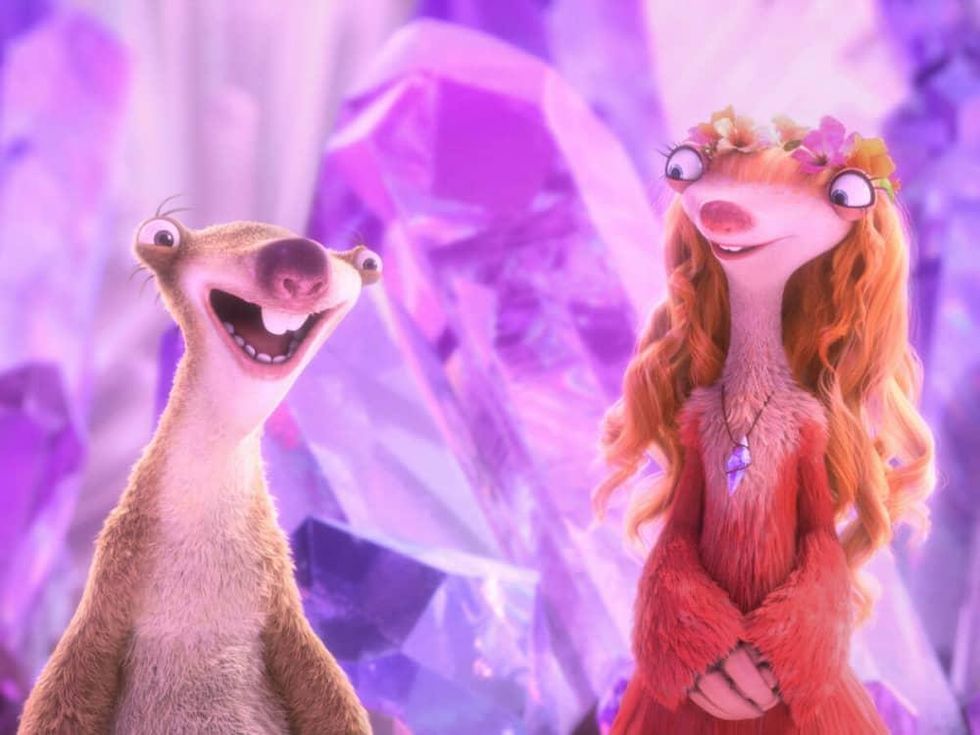 Sid and Brooke in Ice Age: Collision Course
