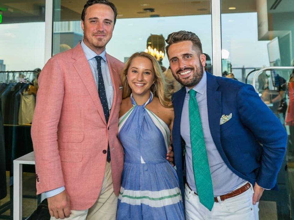 Sid Mashburn managers Patrick O'Shea, Jordan Klinger, Taylor Grove at CultureMap Country Club Social