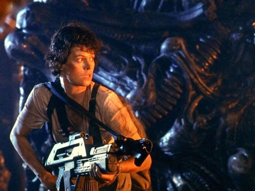 Sigourney Weaver as Ellen Ripley in Aliens