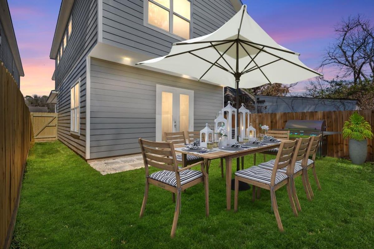 Fenced yards and plenty of private green space await. CultureMap Houston