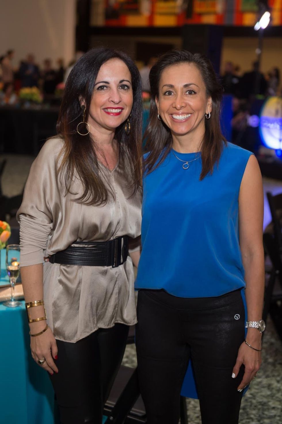 Silvia Salle, Johanna Donson at Glassell Benefit 2017