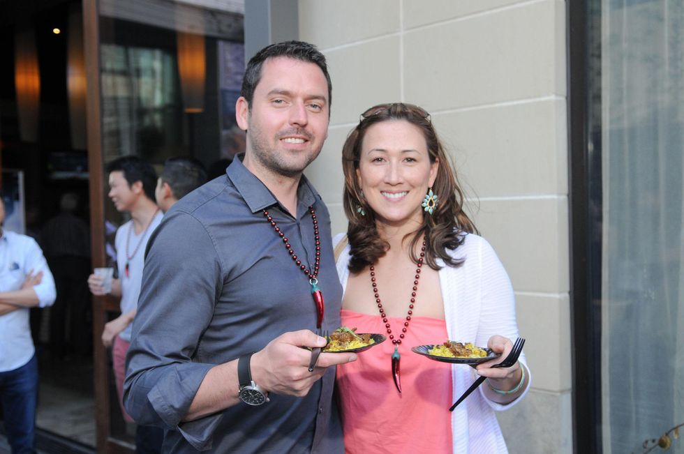 Simon Miller and Erika Fenton at the Curry Crawl May 2014
