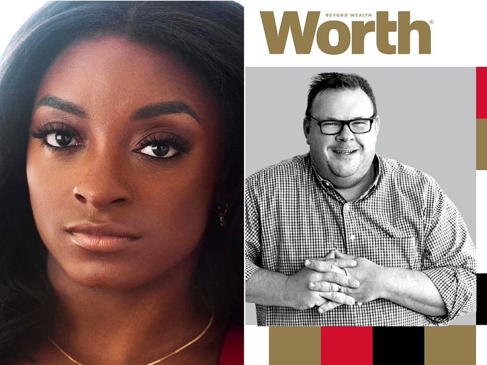 Simone Biles Chris Shepherd Worthy 100 Worth magazine 2023