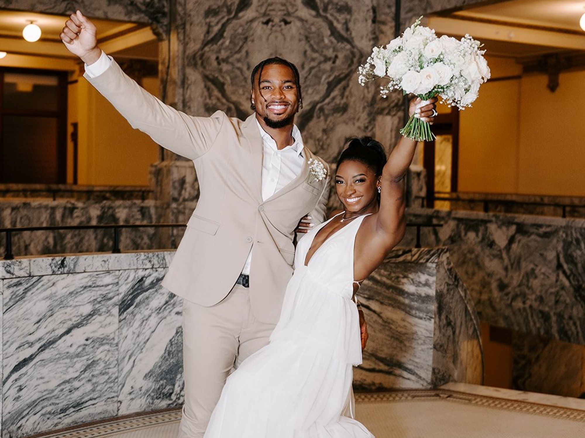 Simone Biles Jonathan Owens wedding