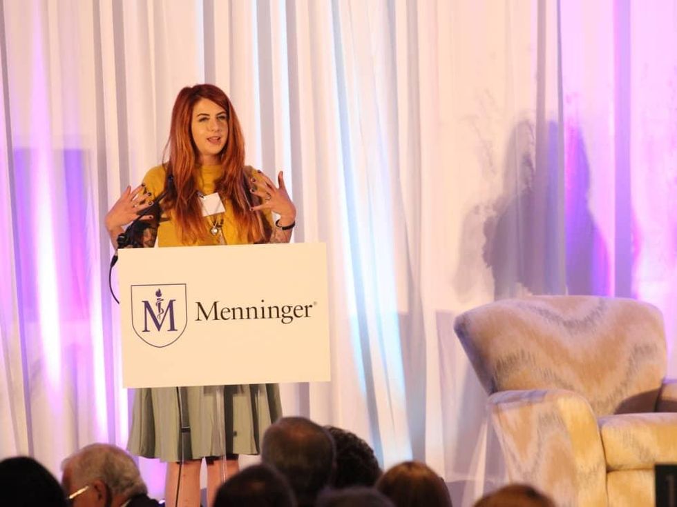 Simone Hunt at Menninger Clinic luncheon