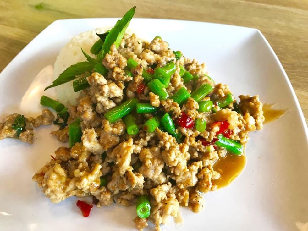 Pad Krapow Moo Stir Fried Pork With With Thai Basil And Green Beans Culturemap Houston 6144