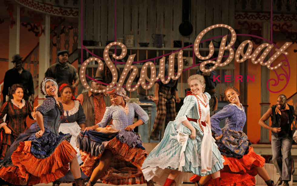 Singers and dancers performing a number from Showboat at Houston Grand Opera