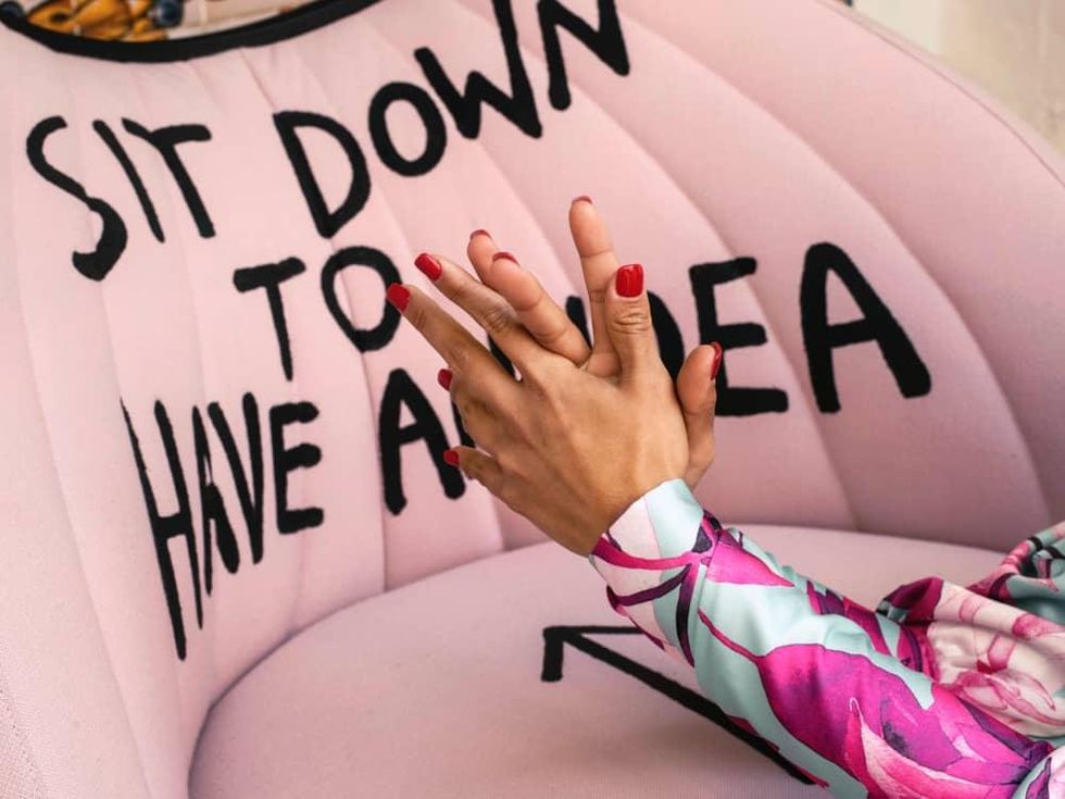 Sit Down To Have an Idea Barbara Davis Gallery