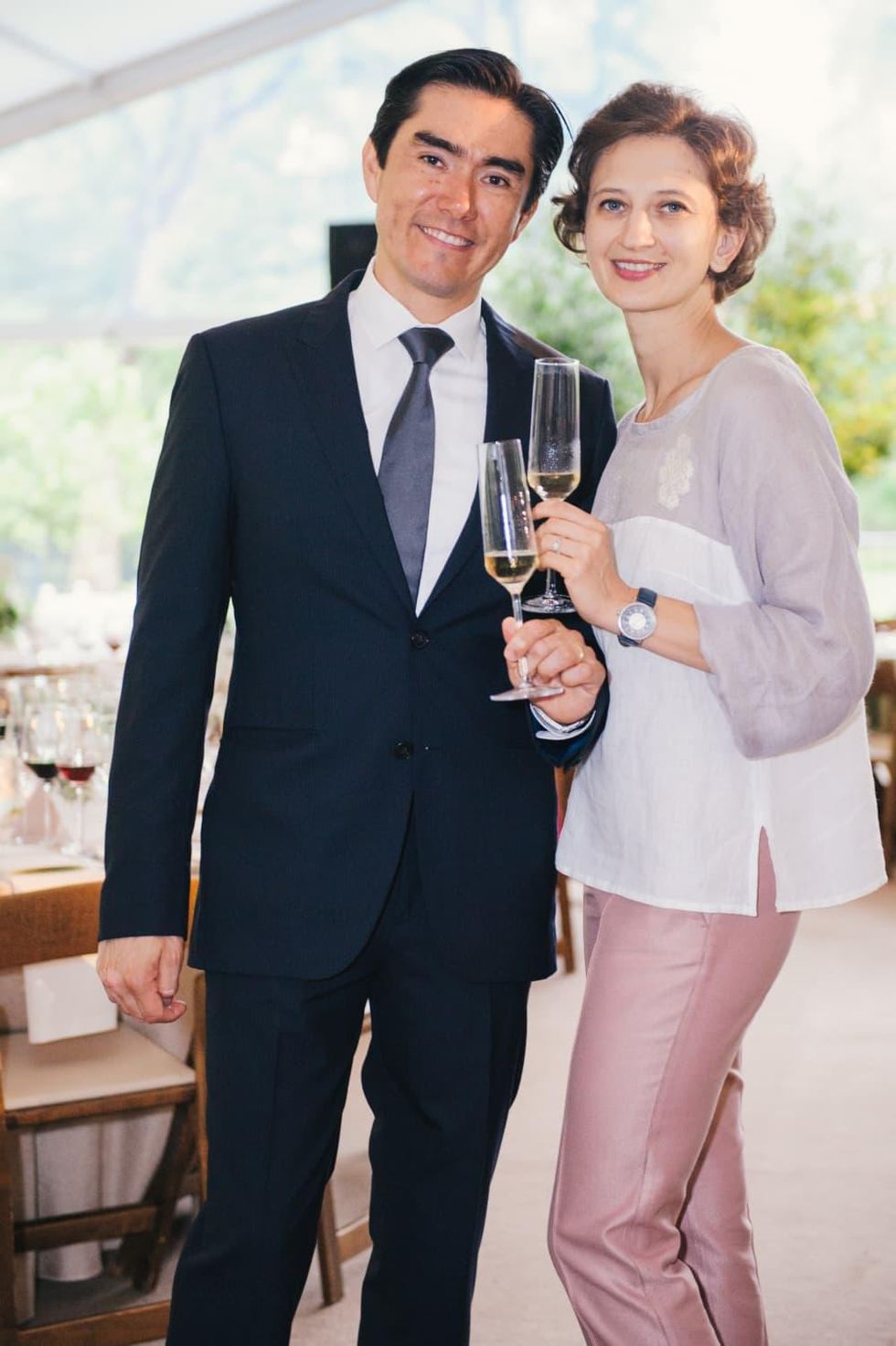 Small Steps dinner 4/16 Juan Carlos Flores Mazon, Vilma Mazaite