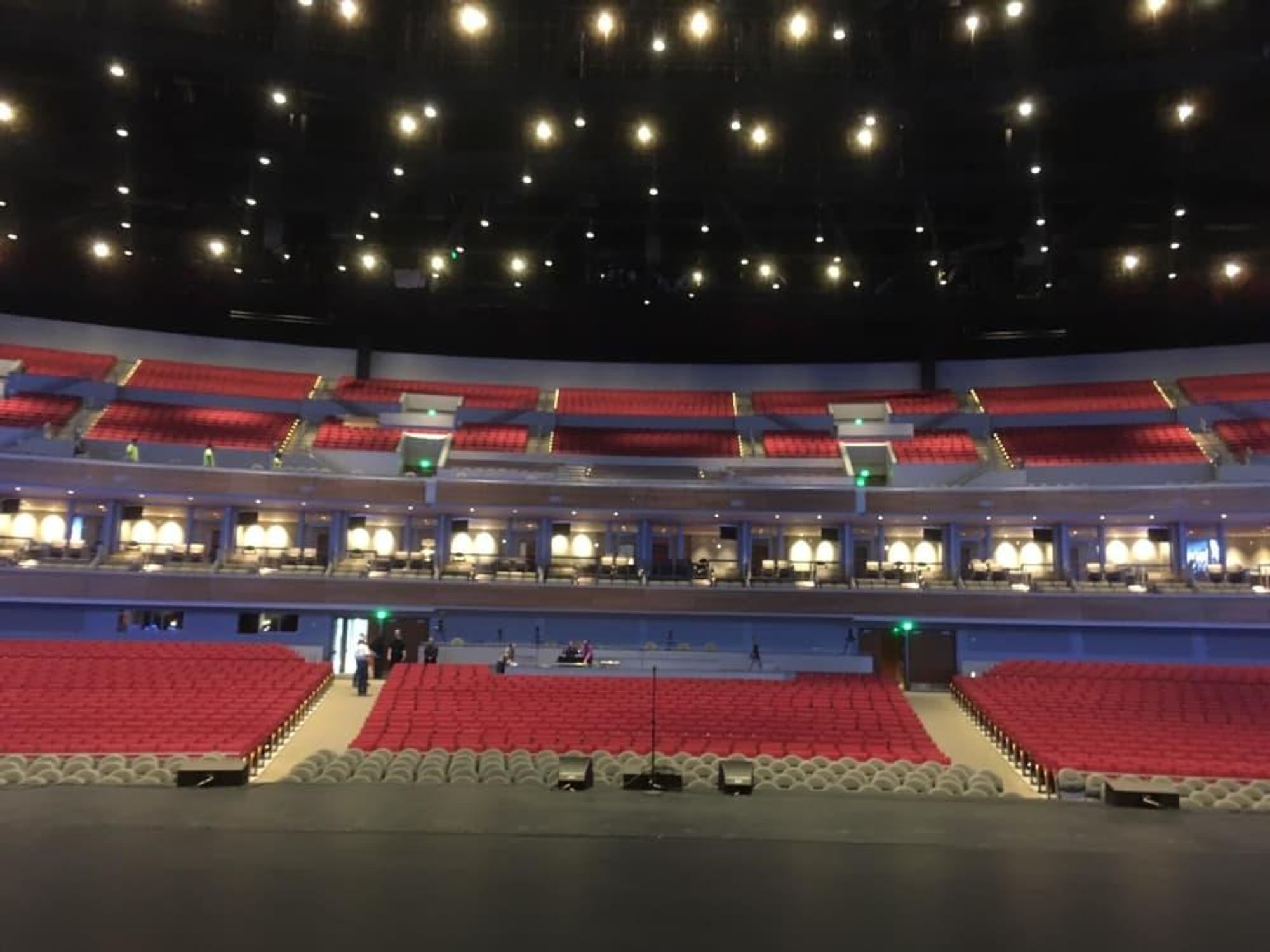 Smart Financial Arena interior during preview