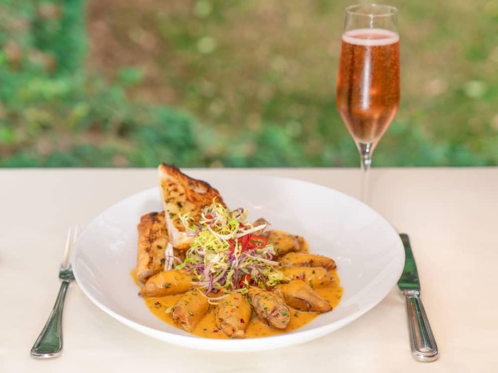 Smoked blue crab fingers from Tribute