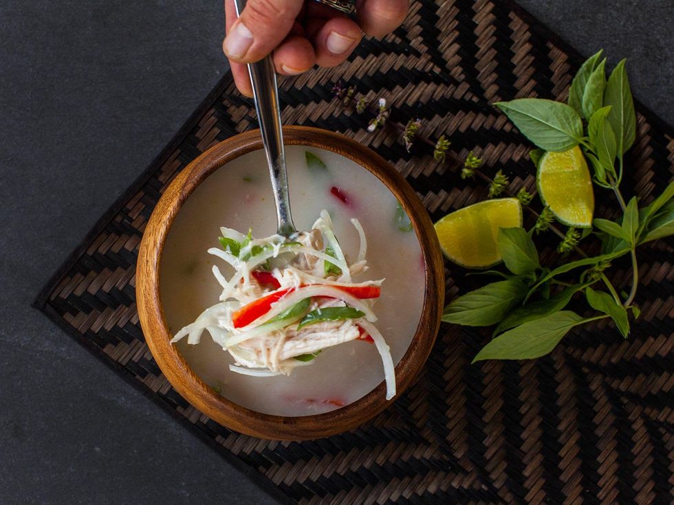 Snap Kitchen Spicy Coconut Chicken Soup