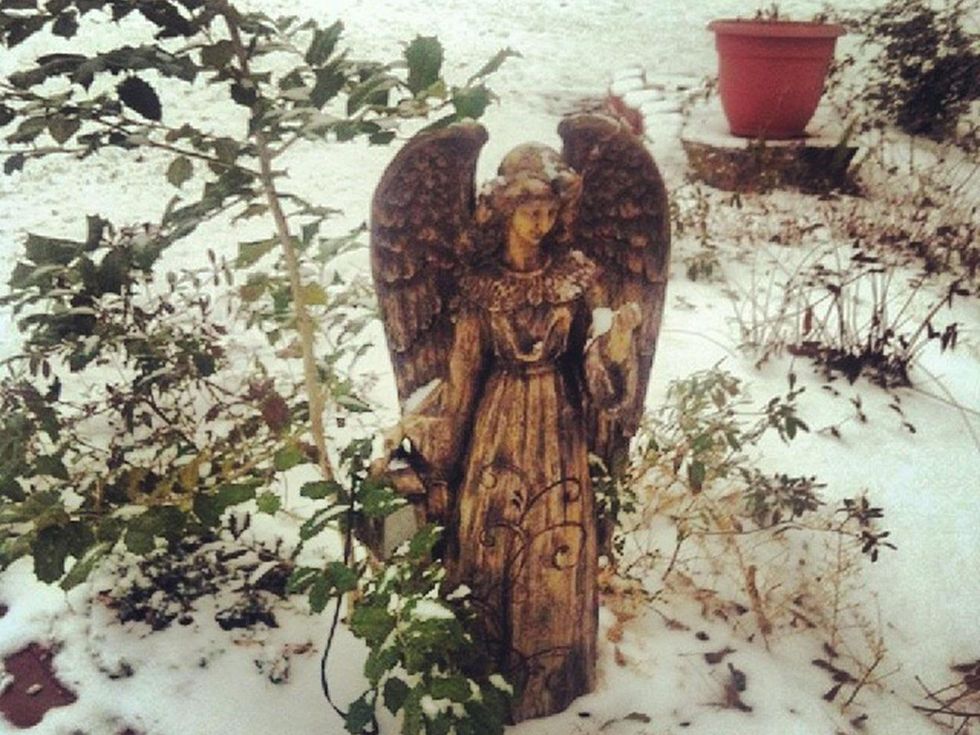 snow in Houston welcome January 2014 snow statue