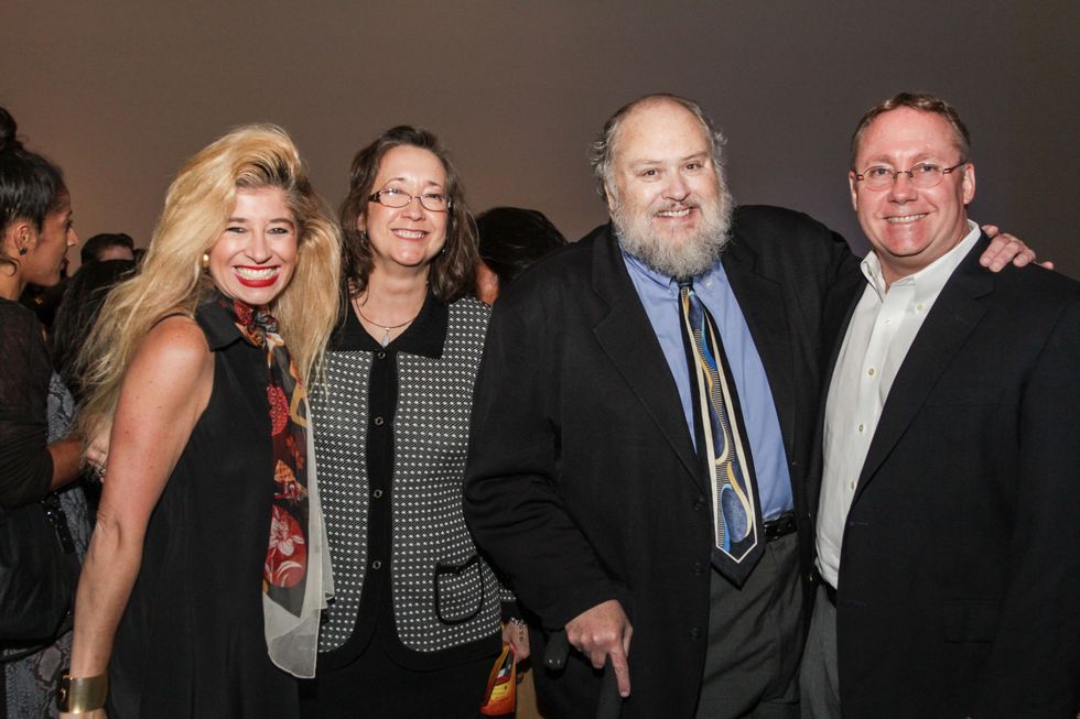 Sofia Adrogue, from left, Sandra Guerra Thompson, Michael Olivas and Jim Thompson at the Mayor's Hispanic Heritage Awards event October 2014