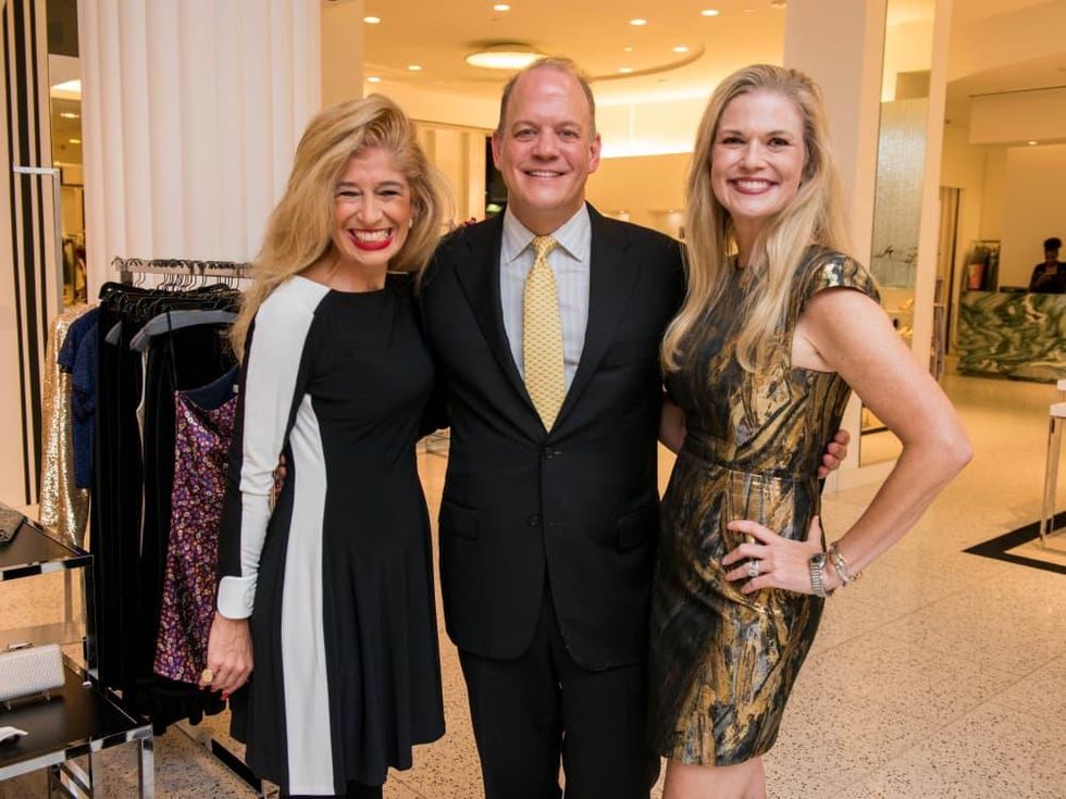 Sofia Adrogue, Rob Pierce, Amy Pierce at Women of Distinction announcement party