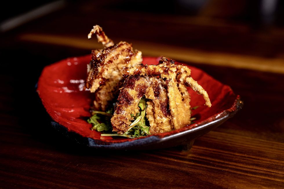 soft-shell crab at hachi