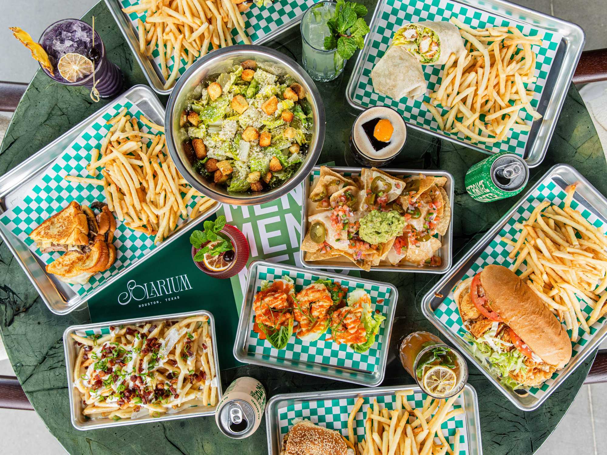 Solarium food spread