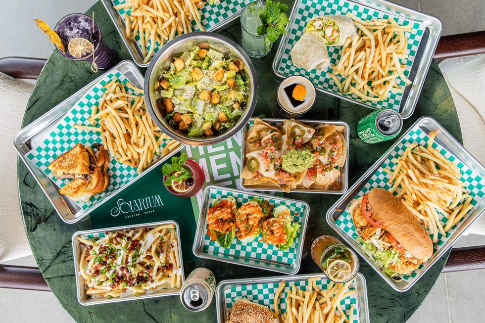 Solarium food spread