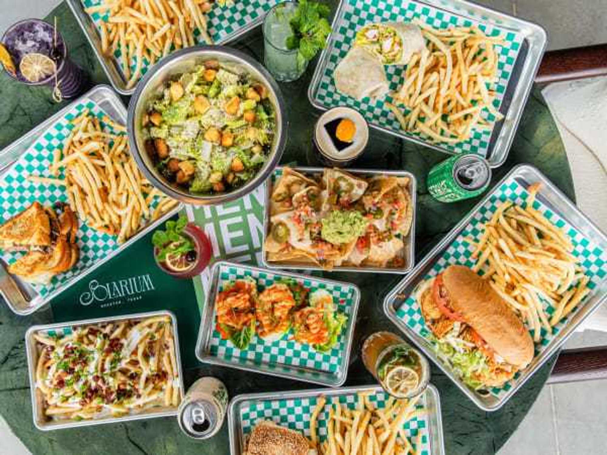 Solarium food spread