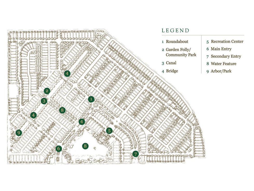 Somerset Green gated community Hines rendering February 2015 master plan