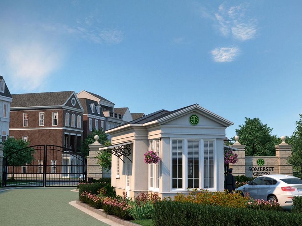 Somerset Green Hines gated community grand entrance rendering February 2015