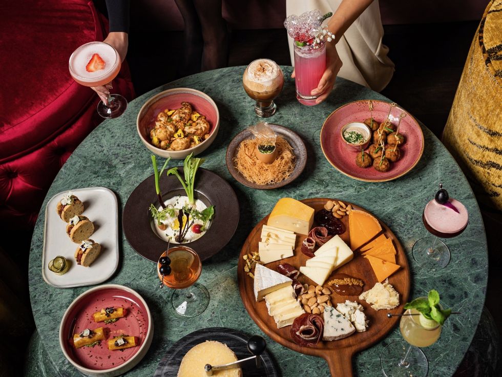 Sophie cocktail bar food spread